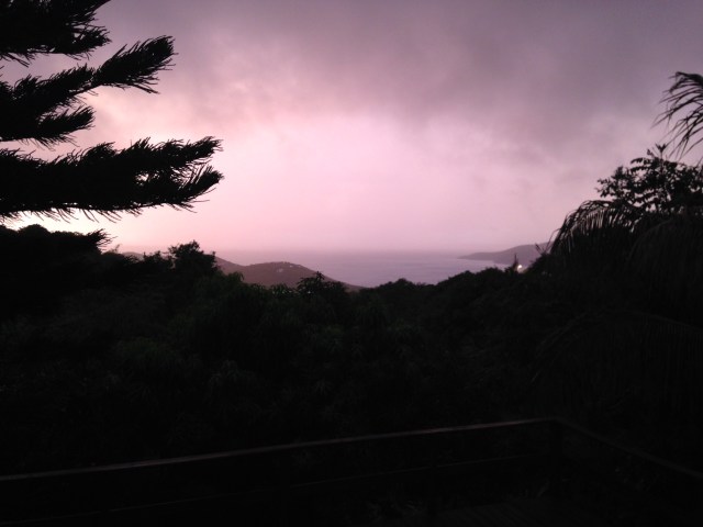 More rain coming in at sunset