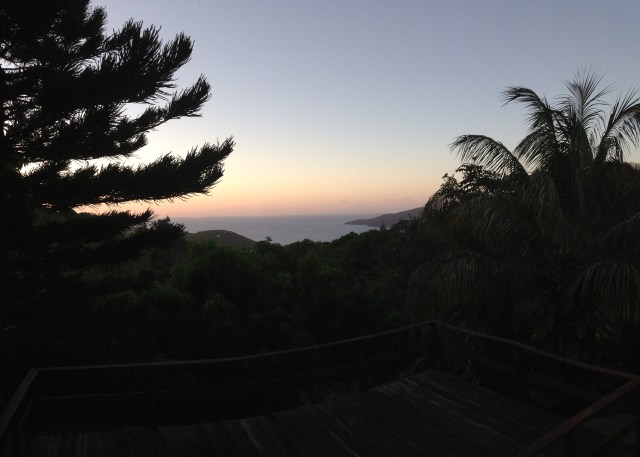 Sunset panoramic view