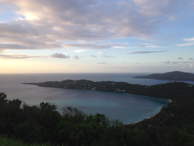 Sunset looking over Magen's Bay