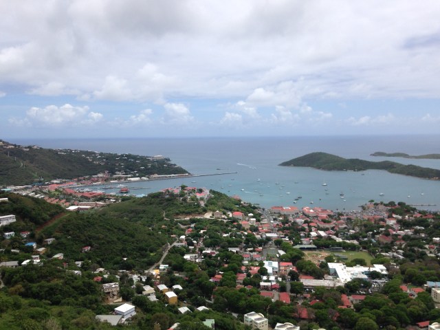 View of Charlotte Amalie and harbor