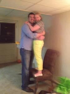 Same height as Zach Kramper - I'm on a chair.