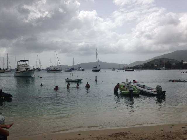 View from the beach on Water Island.