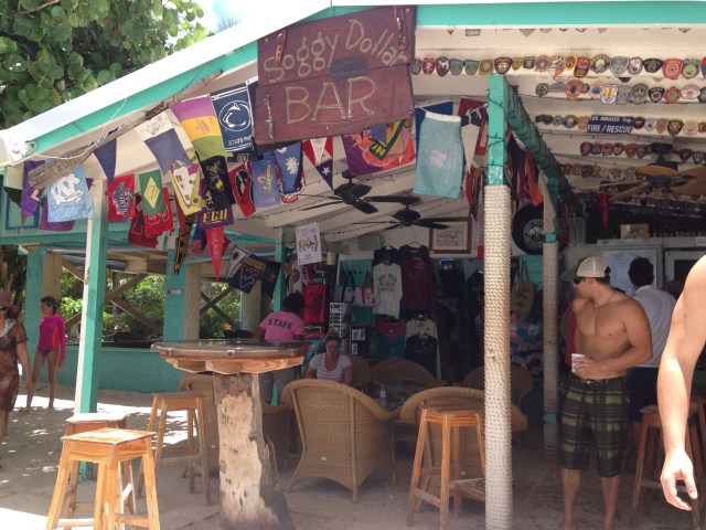 The infamous Soggy Dollar Bar