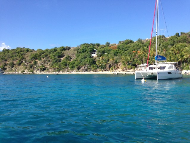 Pulling in at Cooper Island Beach Club
